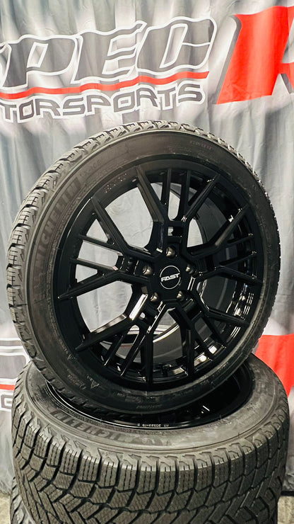 2019+ BMW 3 Series 18" Winter Tire and Wheel Package (Performance Michelin Tires and Fast Wheels)