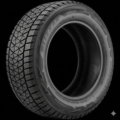 2015+ Ford F150 (WITHOUT Max Trailer Tow Package) 17" Winter Tire and Wheel Package (Studless Bridgestone Tires and Replika Wheels)