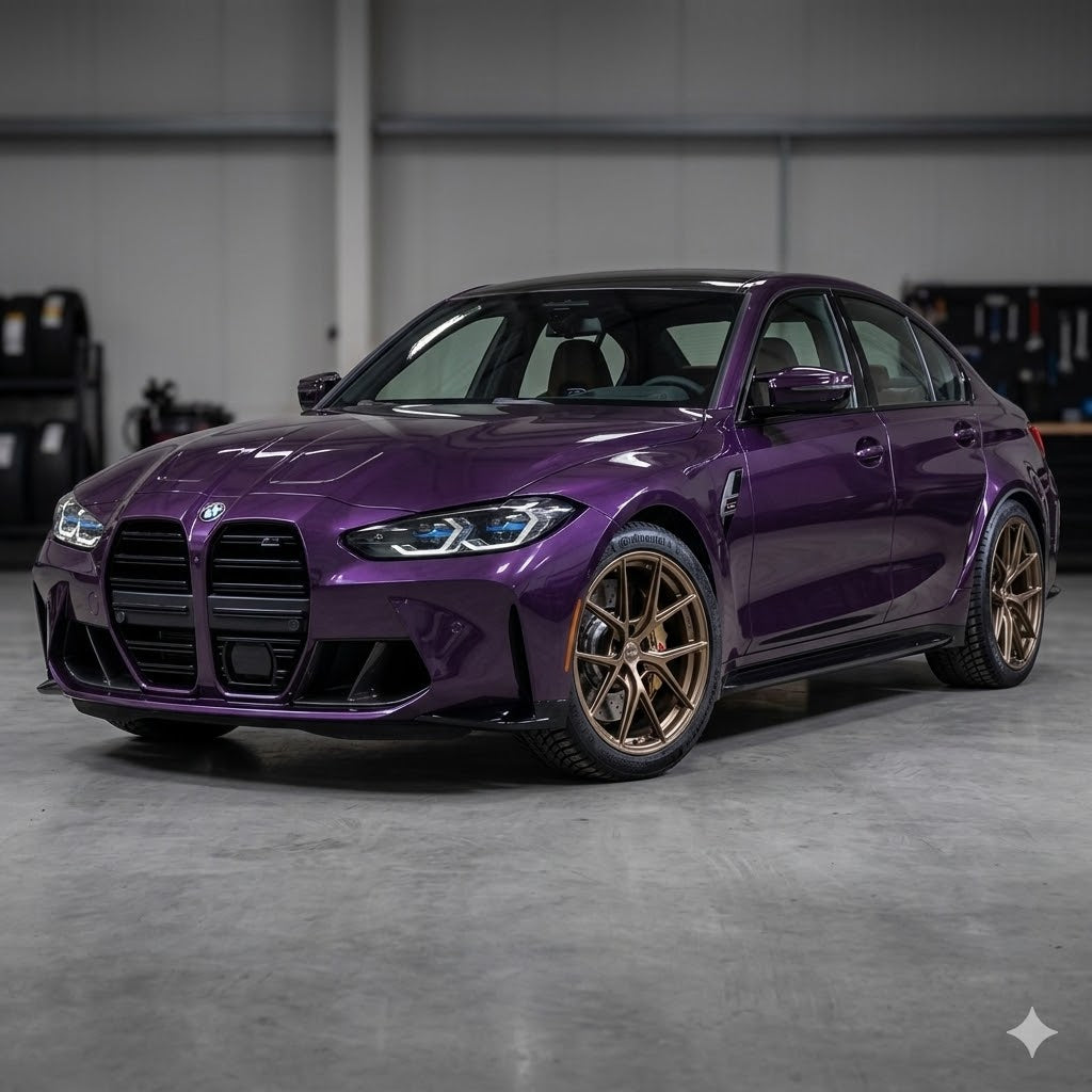 2021+ BMW M3 19" Winter Tire and Wheel Package (Studless Michelin Tires and Superspeed Wheels)