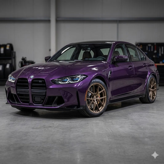 2021+ BMW M3 19" Winter Tire and Wheel Package (Studless Michelin Tires and Superspeed Wheels)