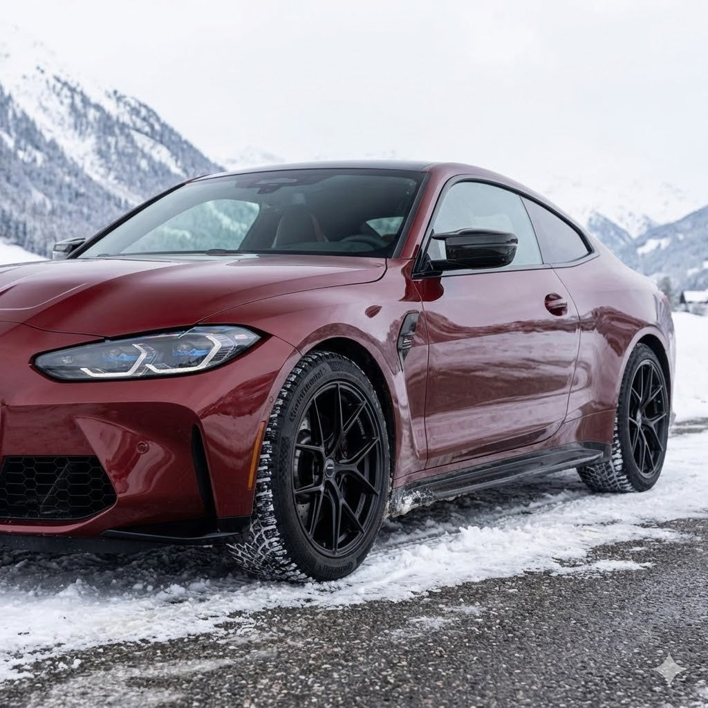 2021+ BMW M4 19" Winter Tire and Wheel Package (Studless Michelin Tires and Superspeed Wheels)