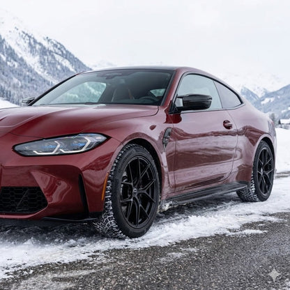 2021+ BMW M4 19" Winter Tire and Wheel Package (Studless Michelin Tires and Superspeed Wheels)
