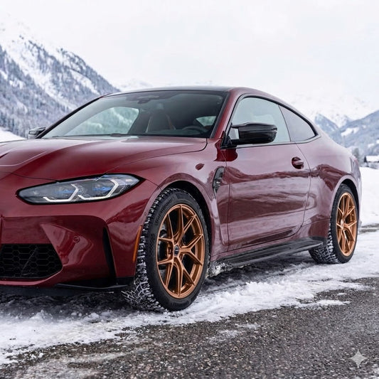 2021+ BMW M4 19" Winter Tire and Wheel Package (Studless Continental Tires and Superspeed Wheels)
