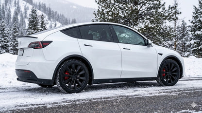 2020+ Tesla Model Y and Model Y Performance 19" Winter Tire and Wheel Package (Studless Michelin Tires and Replika Wheels)