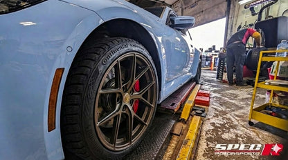 2023+ BMW M2 19" Winter Tire and Wheel Package (Studded Continental Tires and Superspeed Wheels)