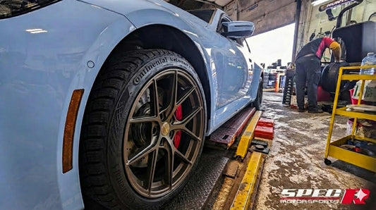 2023+ BMW M2 19" Winter Tire and Wheel Package (Studless Continental Tires and Superspeed Wheels)