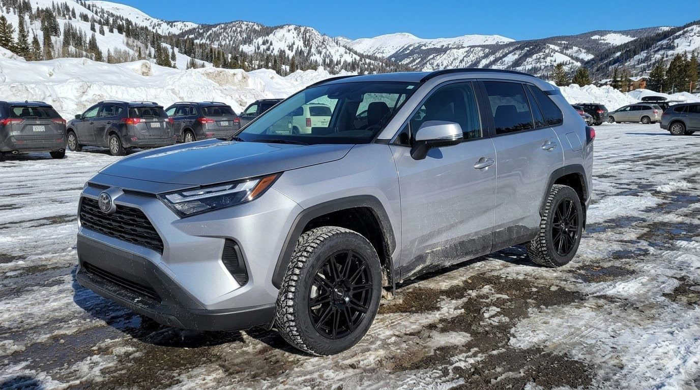 2019-2025 Toyota Rav4 17" Winter Tire and Wheel Package (Studless Continental Tires and Fast Wheels)