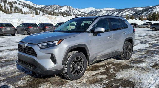 2019-2025 Toyota Rav4 17" Winter Tire and Wheel Package (Studded Continental Tires and Fast Wheels)