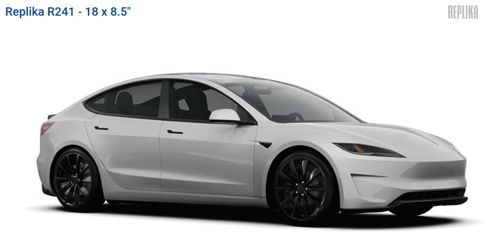 Tesla Model 3 Performance 18" Studded Package (Max Grip) Continental ICECONTACT XTRM & Fast R241 Wheel and Tire Package